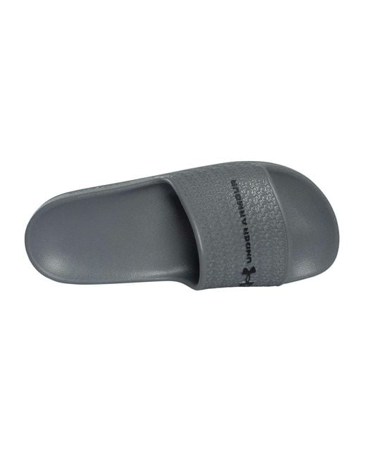Under Armour Gray Lite Sliders for men
