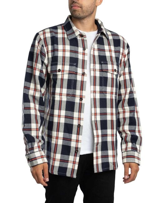 Gant Gray Heavy Twill Check Overshirt for men
