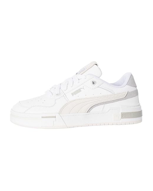 PUMA White Ca Pro Glitch Leather Trainers for men