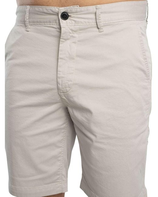 Boss Blue Slim Chino Shorts for men