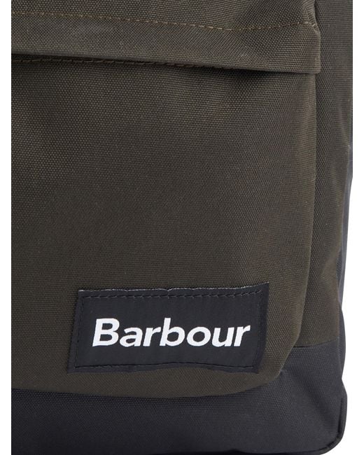Barbour Green Highfield Canvas Backpack for men