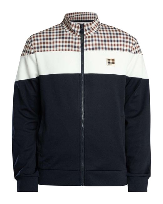 Aquascutum Blue Shoulder Track Jacket for men