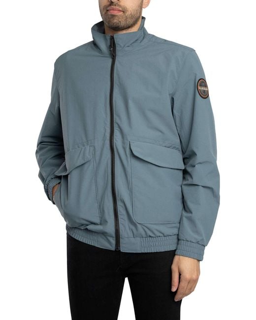 Napapijri Blue Giovi Short Jacket for men
