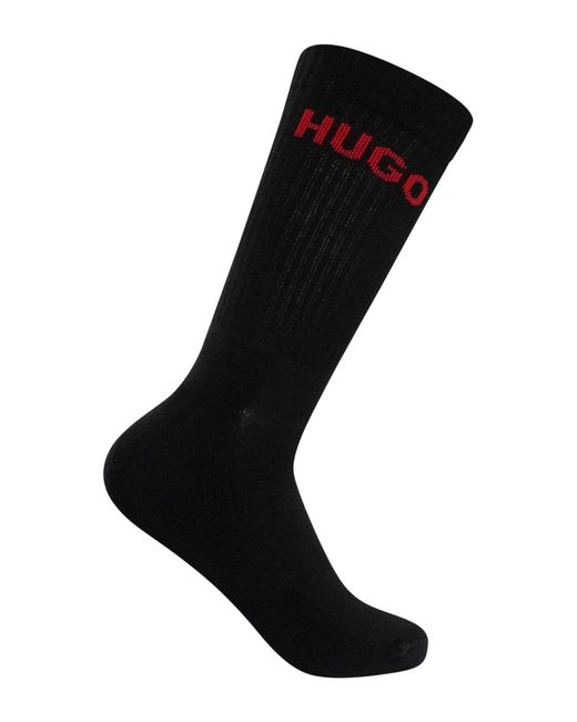 HUGO White 6 Pack Quarter Socks for men