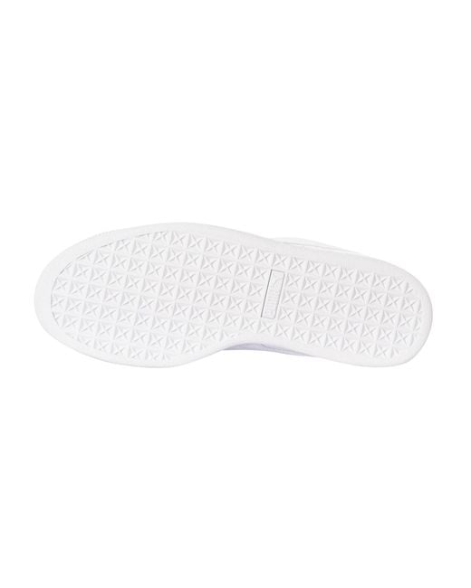PUMA White Basket Classic Leather Trainers for men