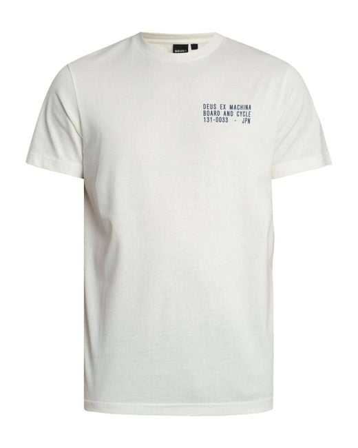 Deus Ex Machina White Recoil Back Graphic T-shirt for men