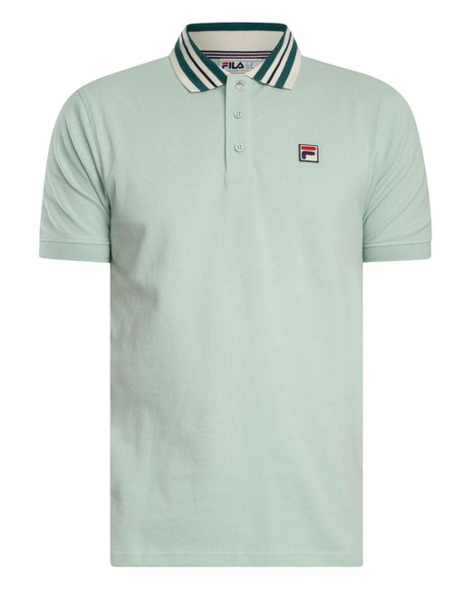Fila Green Achille Heritage Tape Basic Polo Shirt for men