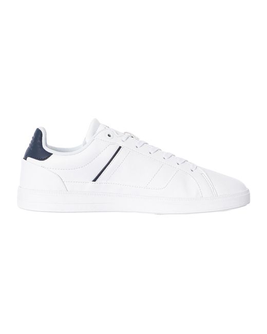 Lacoste White Europa Pro 123 1 Sma Leather Trainers for men