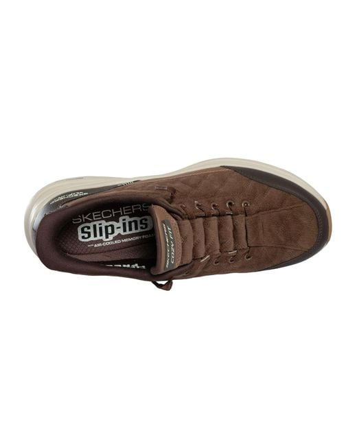 Skechers Brown Slip-ins Contour Foam Cozy Fit Trainers for men