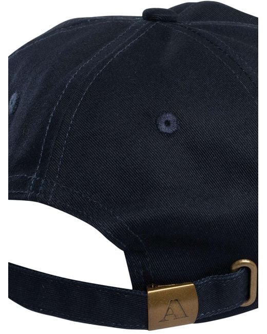 Aquascutum Blue Iconic Logo Baseball Cap for men