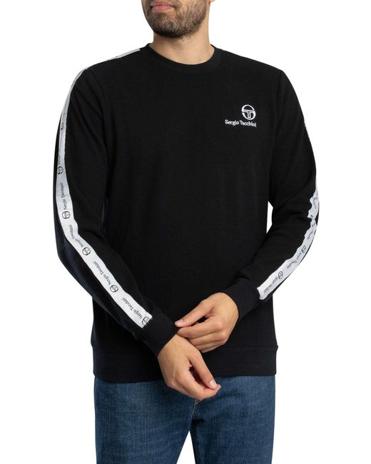 Sergio Tacchini Black Delman Sweatshirt for men