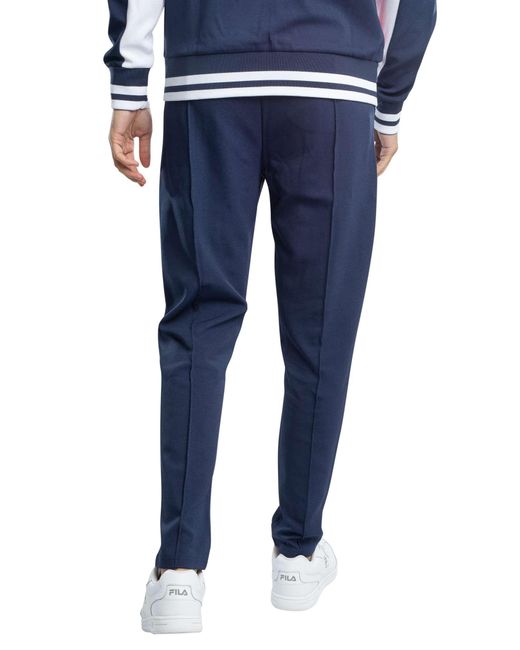Fila Blue Molveno Pin Tuck Track Joggers for men