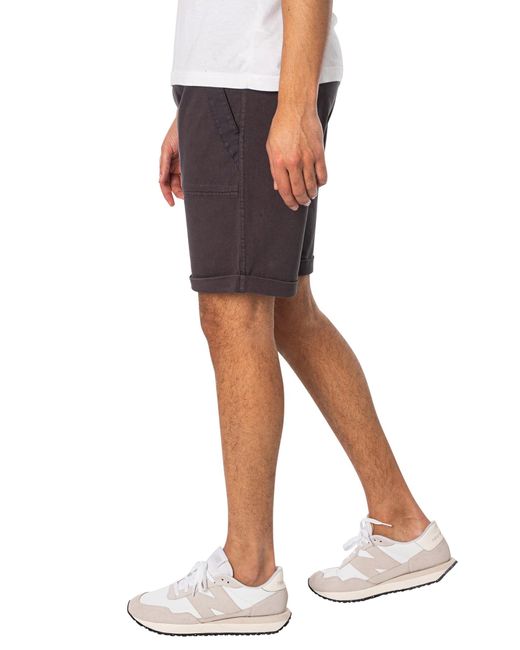 Replay Black Essential Shorts for men