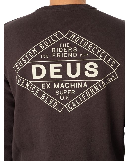 Deus Ex Machina Black Chatterbox Sweatshirt for men