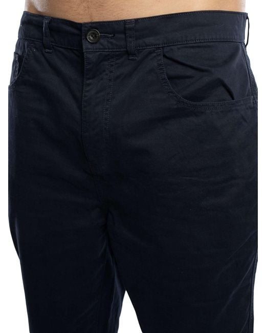 Lyle & Scott Blue Five Pocket Chino Trousers for men