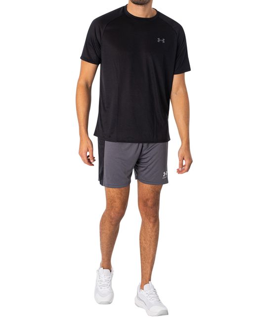 Under Armour Blue Challenger Knit Shorts for men