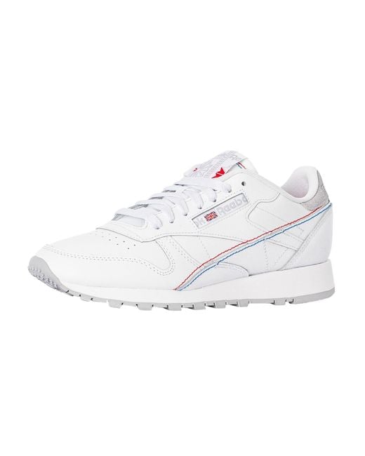 Reebok White Classic Leather Trainers for men