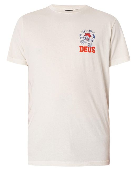 Deus Ex Machina White New Redline T-shirt for men