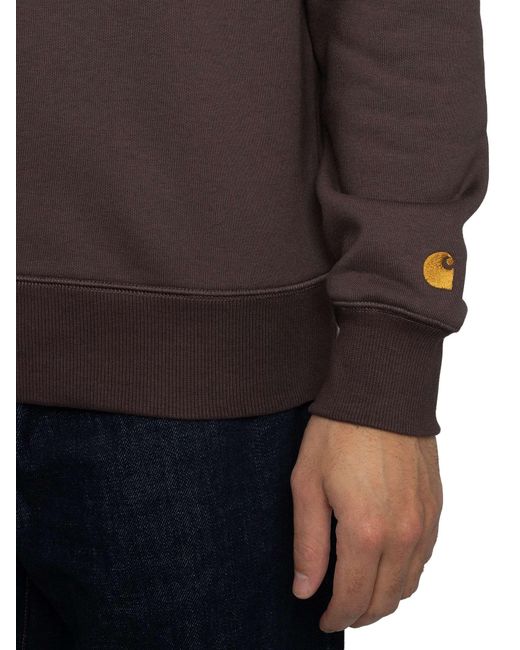 Carhartt Gray Chase Sweatshirt for men