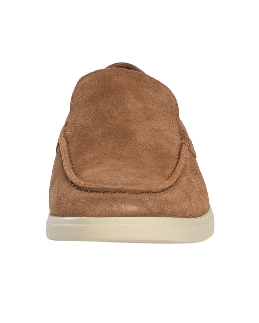 Clarks Brown Torford Easy Suede Loafers for men