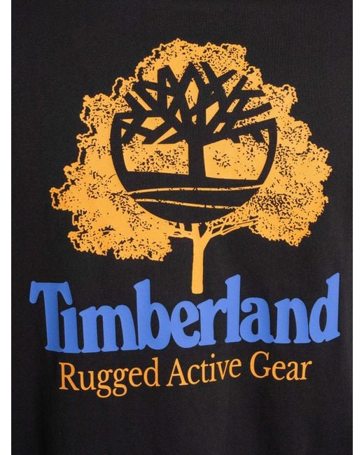 Timberland Black Rugged Active Gear Back T-shirt for men