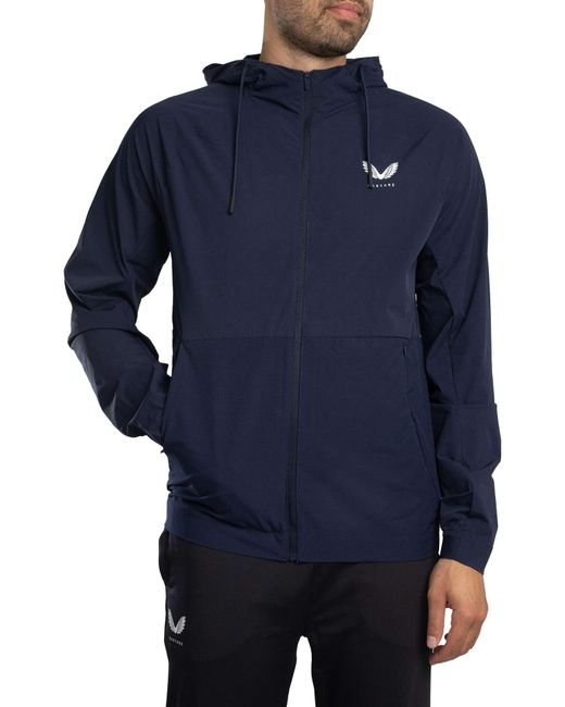 Castore Blue Lightweight Woven Jacket for men