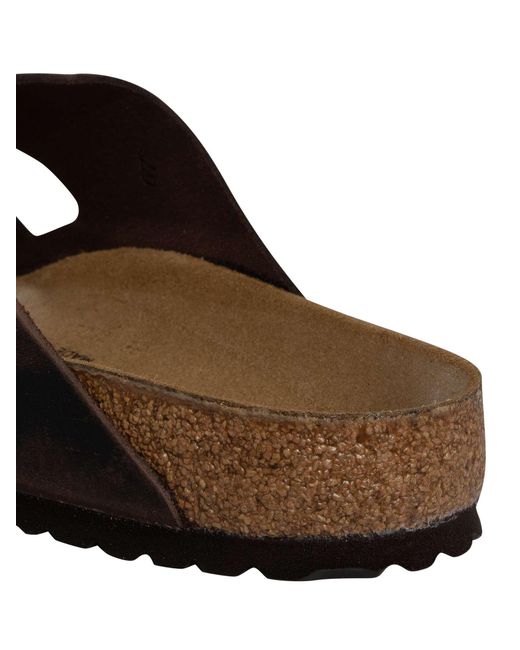 Birkenstock Brown Arizona Natural Leather Oiled Sandals for men