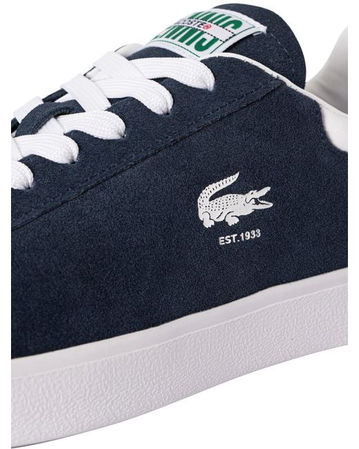 Lacoste Blue Baseshot 223 1 Sma Suede Trainers for men
