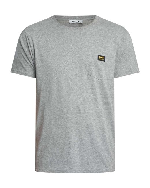Lois Gray Teco Chest Pocket T-shirt for men