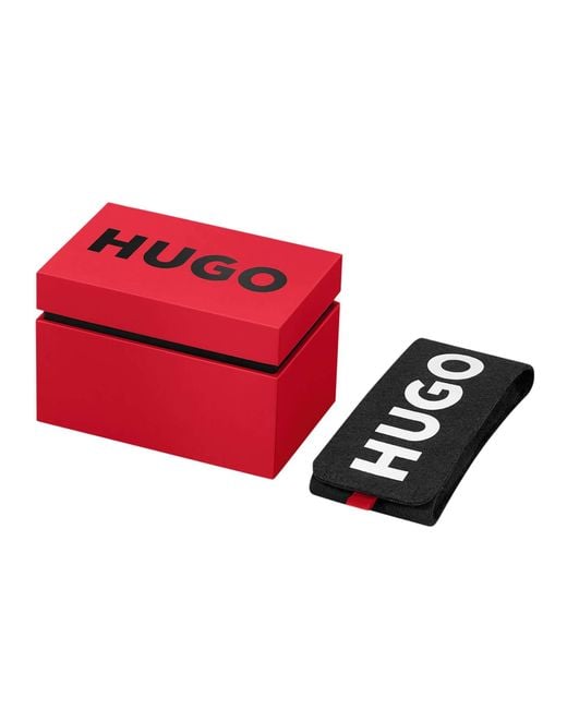 HUGO Gray Seam Dial Watch for men
