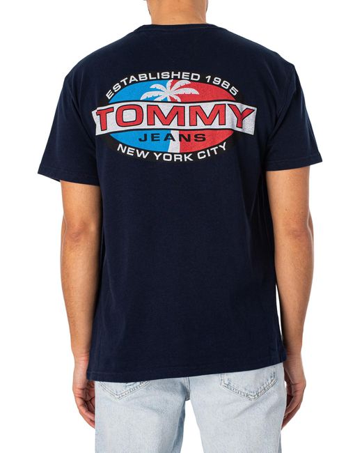 Tommy Hilfiger Blue Regular Boardsports Palm T-shirt for men
