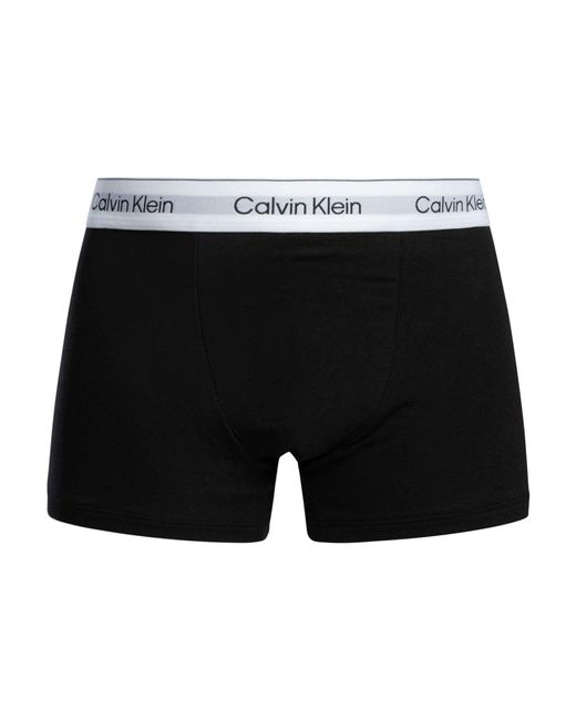 Calvin Klein Gray 3 Pack Icon Relaxed Fit Trunks for men