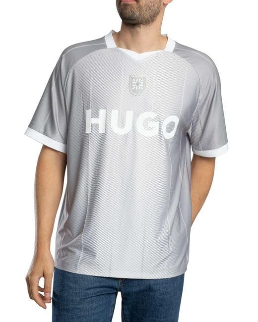 HUGO Gray Dwild T-shirt for men