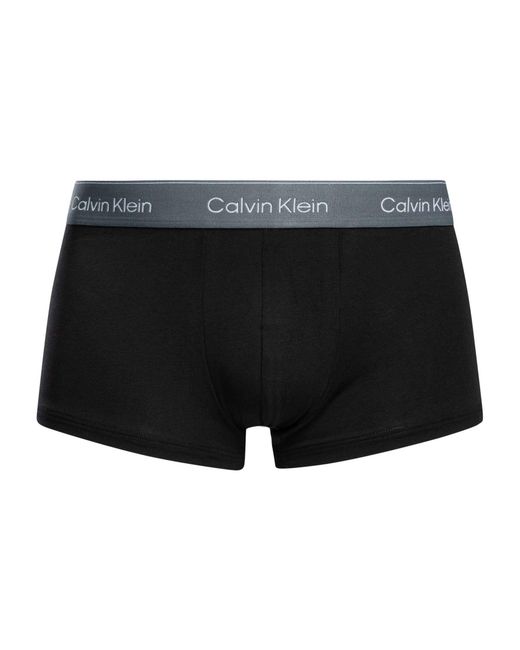Calvin Klein 3 Pack Icon Low Rise Trunks in Black for Men | Lyst UK