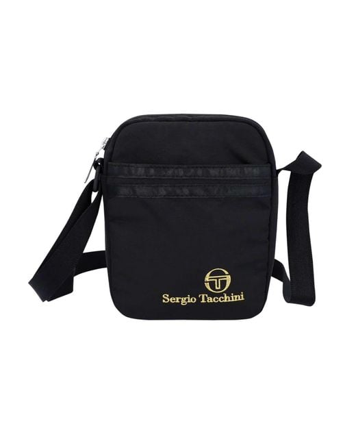 Sergio Tacchini Black Sarchi Cross Body Bag for men
