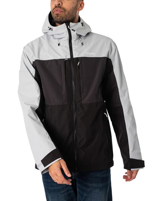 Regatta Gray Maland Waterproof Jacket for men