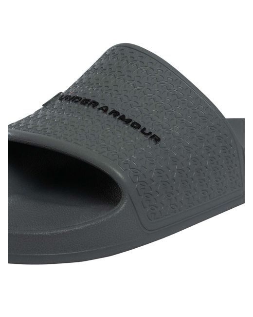 Under Armour Gray Lite Sliders for men