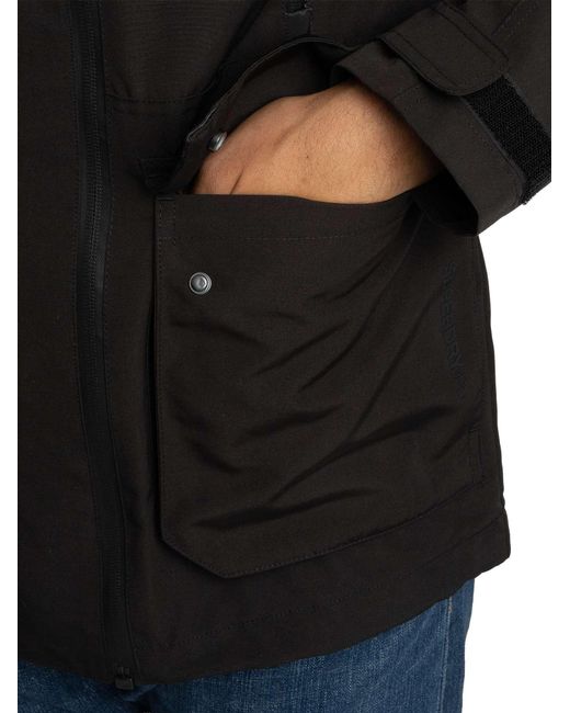 Superdry Black Ultimate Emb Windbreaker Jacket for men