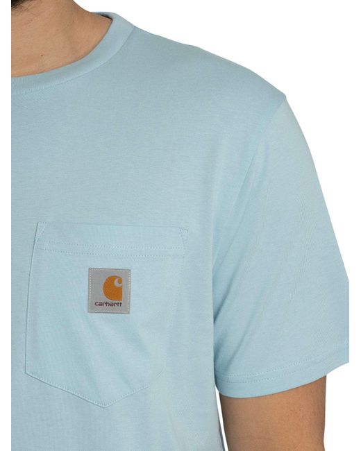 Carhartt Blue Pocket T-shirt for men