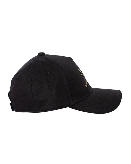 Armani Exchange Black Logo Baseball Cap for men