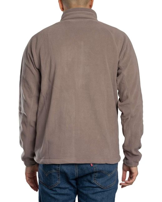 Columbia Gray Fast Trek Zip Fleece for men