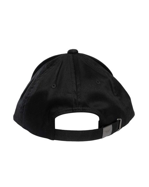 Emporio Armani Black Logo Baseball Cap for men