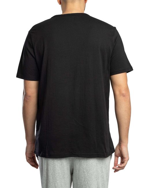 Tommy Hilfiger Black 3 Pack Signature Cotton Essentials Lounge T-shirts for men
