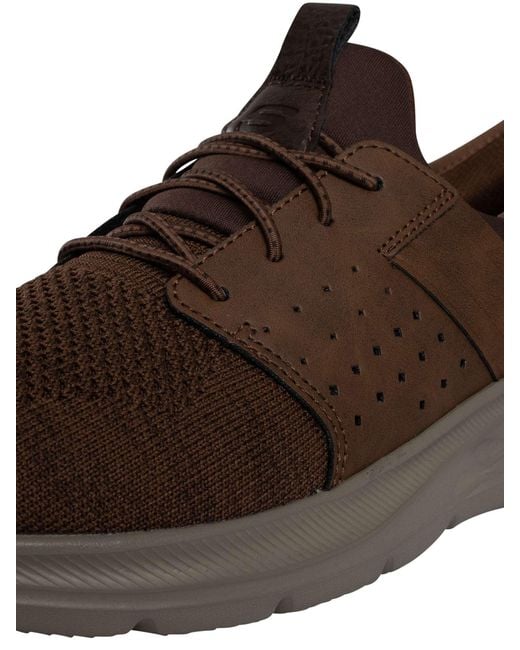 Skechers Brown Slip-ins Relaxed Garner Trainers for men