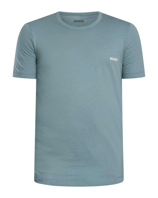 HUGO Blue 3 Pack Crew Lounge T-shirt for men
