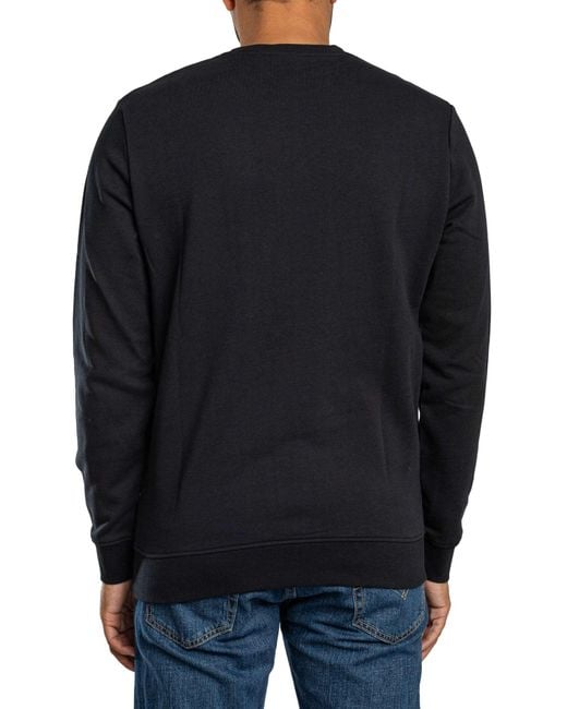Lyle & Scott Blue Embroidered Logo Sweatshirt for men