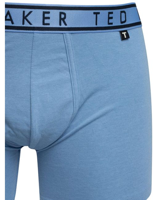 Ted Baker Blue 3 Pack Boxer Briefs for men
