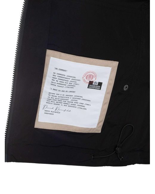 Weekend Offender Black Temara Light Jacket for men