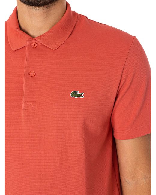 Lacoste S Sport Polo Shirt Red Xxl for men