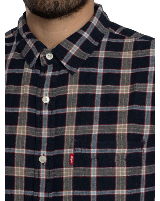 Levi's Black Sunset Short Sleeved Shirt for men